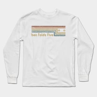 Ben Folds Five Cassette Stripes Long Sleeve T-Shirt